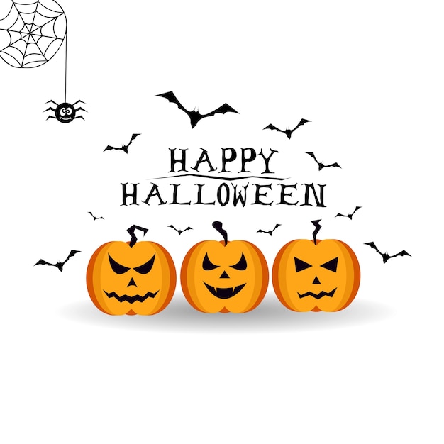 Las calabazas de Halloween tallaron caras con el diseño del cartel de los palos