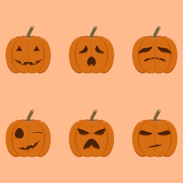 Vector calabazas de halloween