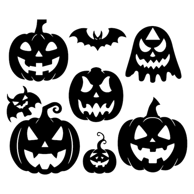 Las calabazas y los murciélagos de Halloween