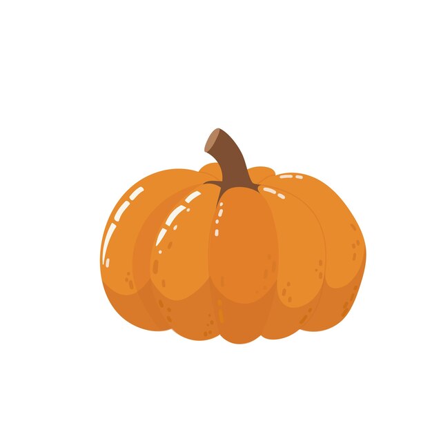 Calabazas de otoño con hojas verdes Decoración de otoño de la cosecha Ilustración de Acción de Gracias o Halloween