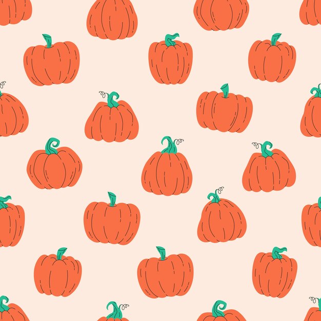 Calabazas de patrones sin fisuras Hola otoño cosecha de otoño agricultura