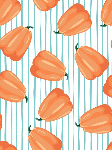 Calabazas y rayas de patrones sin fisuras.