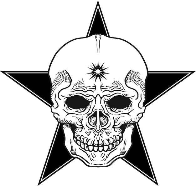 Calavera estrella