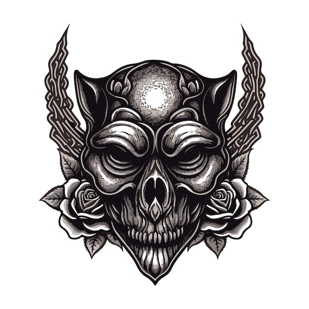 Calavera de gato floreciente