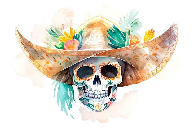 Calavera Mexicana Cinco de Mayo