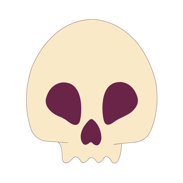 La calavera. se puede utilizar como tatuaje vector de halloween aislado en blanco. vector de halloween.