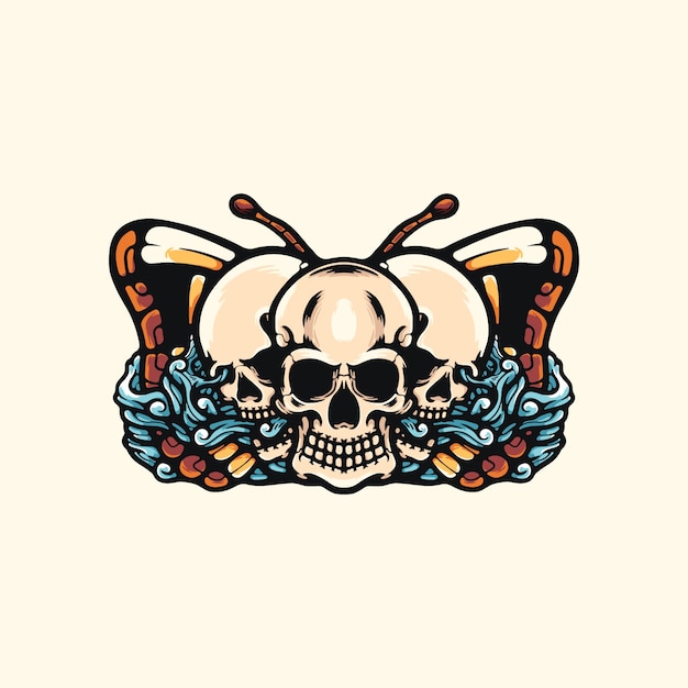 Calaveras y mariposas