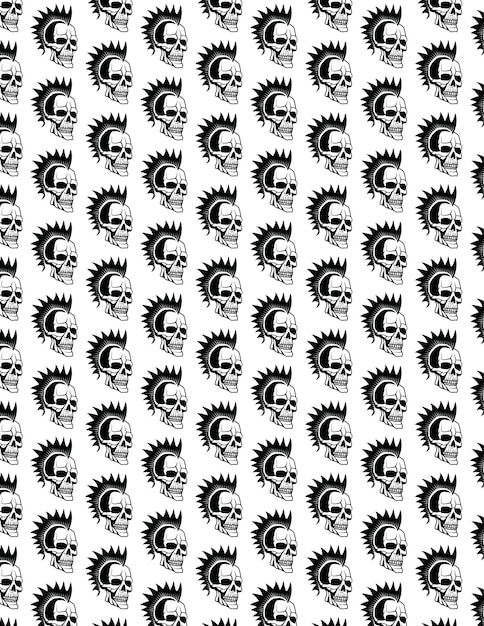 Calaveras de patrones sin fisuras 2 fondo aislado