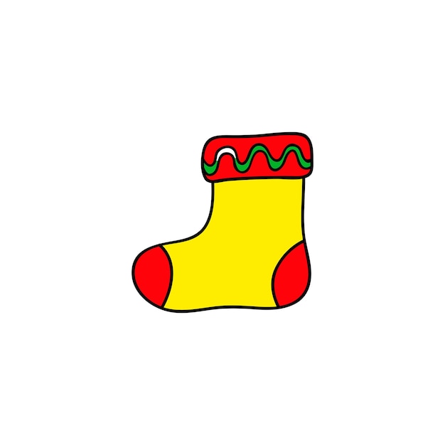 calcetín de navidad garabato