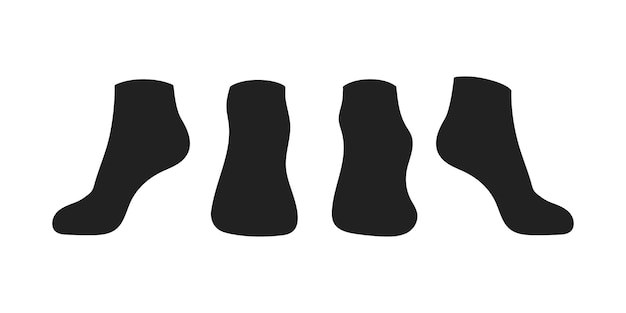 Maqueta realista de par de calcetines negros