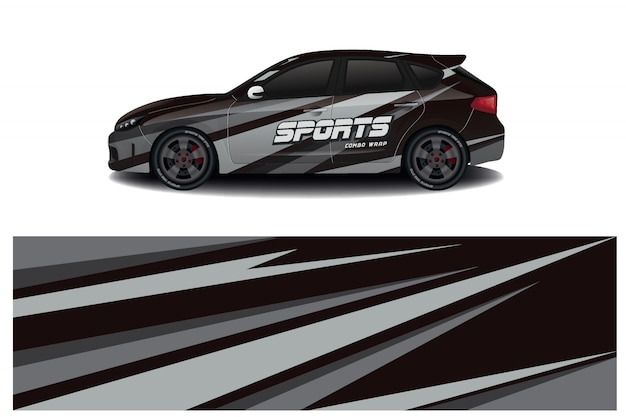 calcomanía de coche deportivo