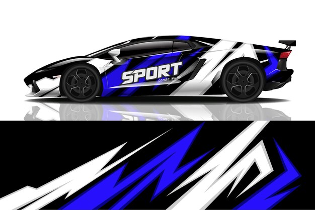 calcomanía de coche deportivo