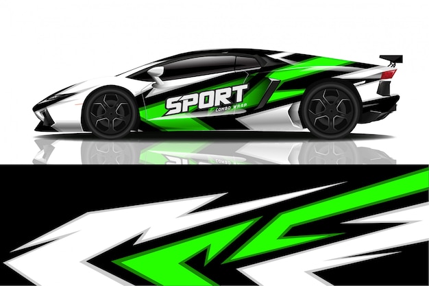 calcomanía de coche deportivo