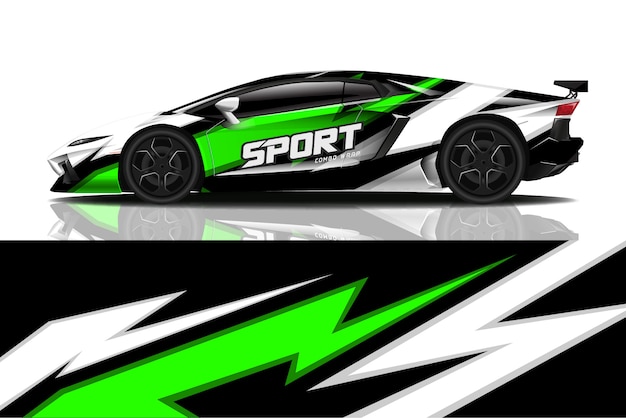 calcomanía de coche deportivo