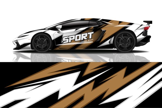 calcomanía de coche deportivo