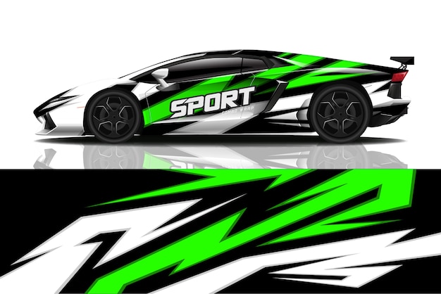 calcomanía de coche deportivo