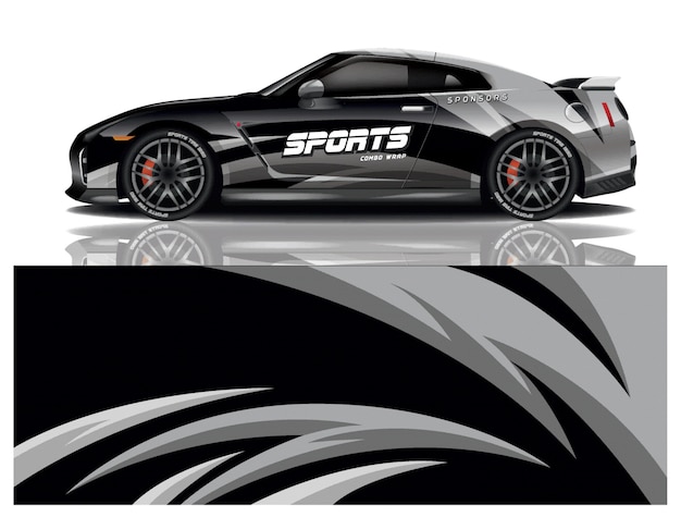 calcomanía de coche deportivo