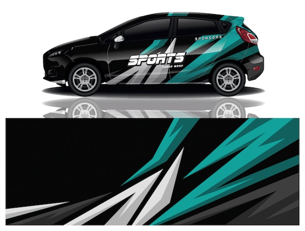 calcomanía de coche deportivo