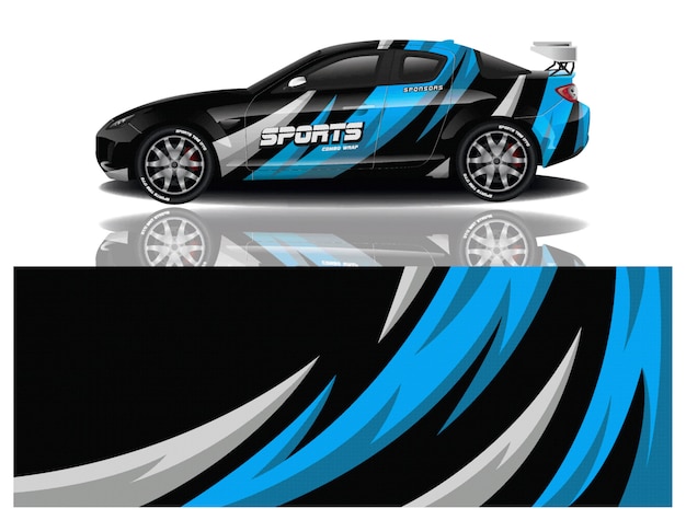 calcomanía de coche deportivo