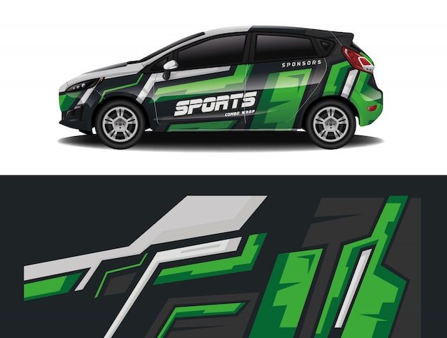 calcomanía de coche deportivo