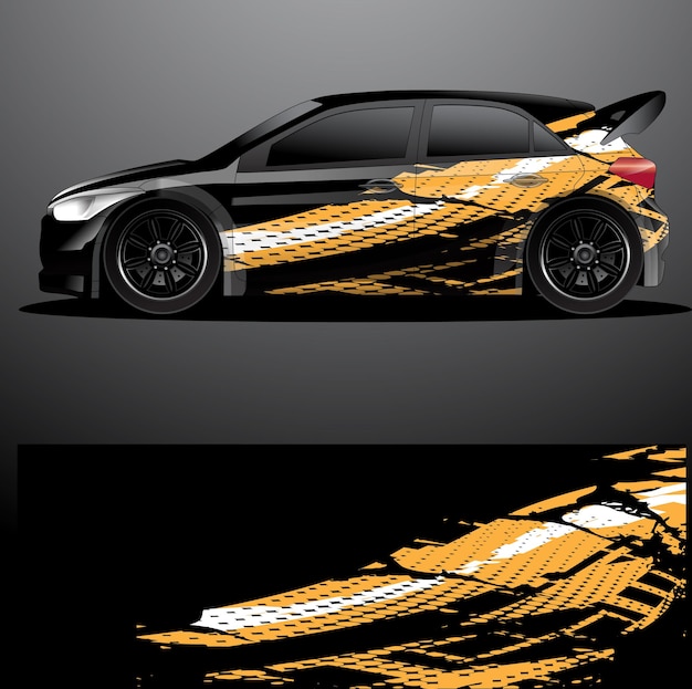 Calcomanía de coche de rally
