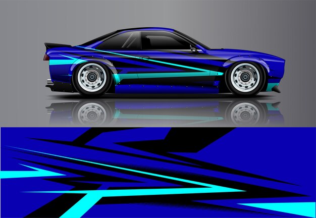 Calcomanía de envoltura de coche de carreras, kit para envolver todos los vehículos