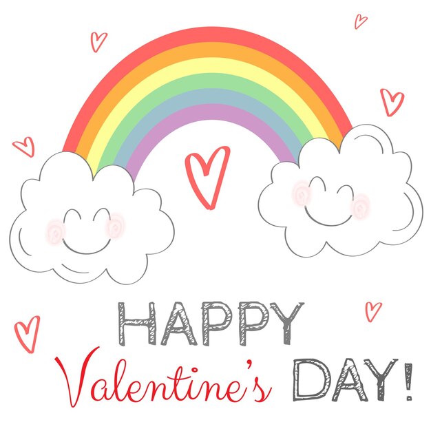 Calcomanía sobre el tema LGBT con símbolos lgbt, corazones y frases para felicitar el día de San Valentín para usar en tarjetas, pancartas, afiches. Letras de moda y diseño de texto festivo. concepto de orgullo gay