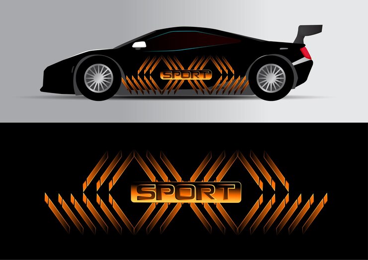 Calcomanías para autos deportivos, calcomanías para tuning de automóviles, rayas de carreras de velocidad, marcas rojas para transporte P100