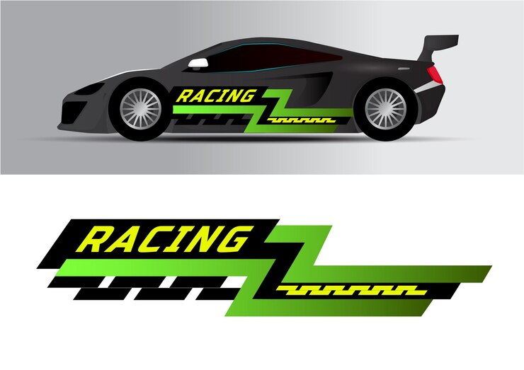 Calcomanías para autos deportivos rayas Pegatinas para tuning de autos rayas de carreras de velocidad Marcas rojas para el transporte p9