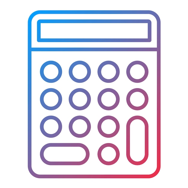 una calculadora con un colorido diseño azul y rosa