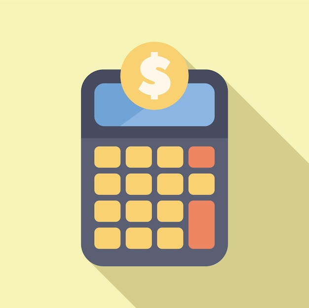 Calculadora electrónica que realiza una operación financiera