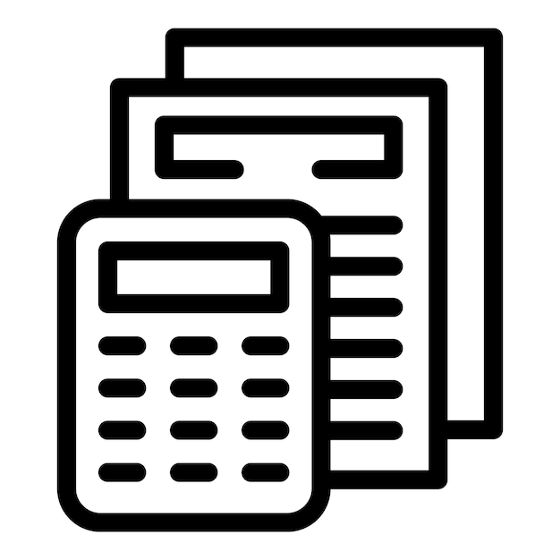 La calculadora está calculando el importe de una factura