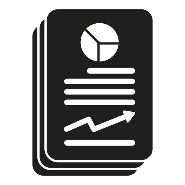 Calculadora de finanzas plan de papel icono vector simple economía futuro crédito financiero