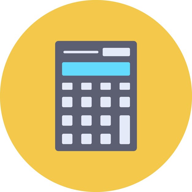 una calculadora con una pantalla azul que dice calculadora