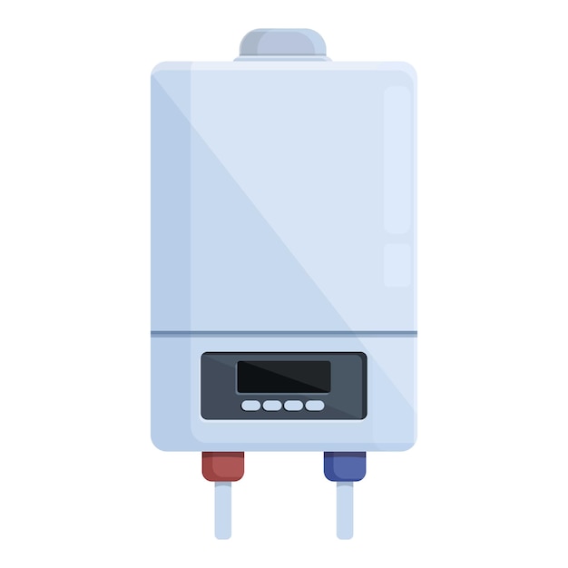 Caldera de gas horno icono dibujos animados vector Calentador doméstico Sistema de agua