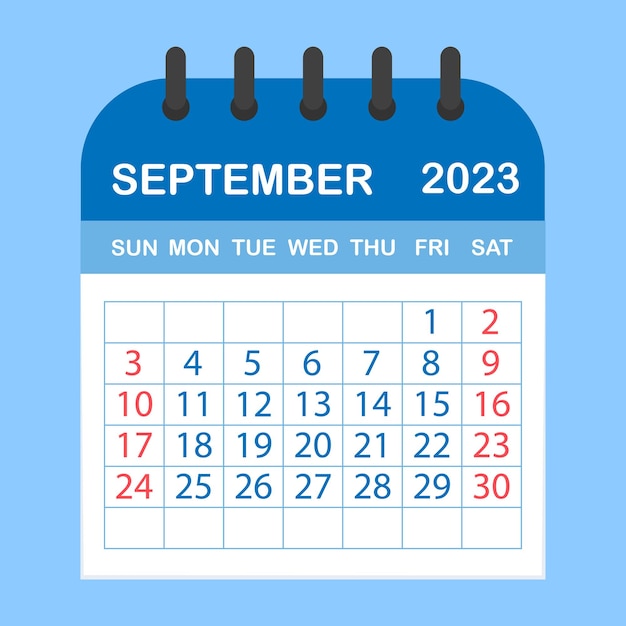 Calendario 2023 septiembre