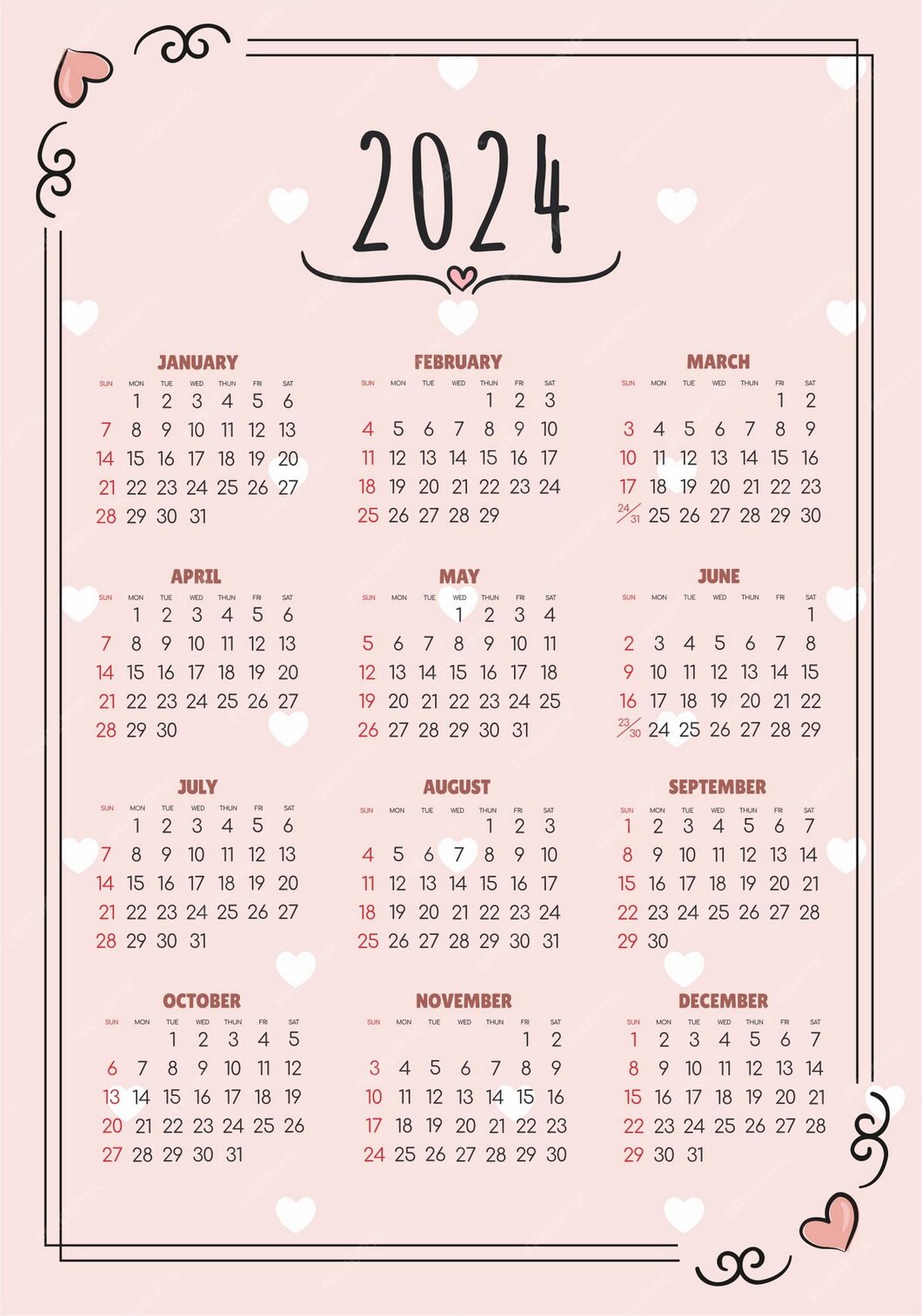 Calendario 2024 todos los meses calendario de fiestas nacionales fechas
