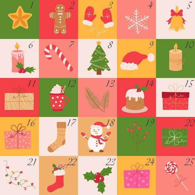Calendario de Adviento de Navidad