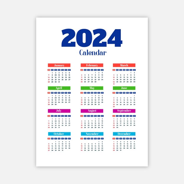 Calendario de Año Nuevo Fondo de diseño en estilo minimalista