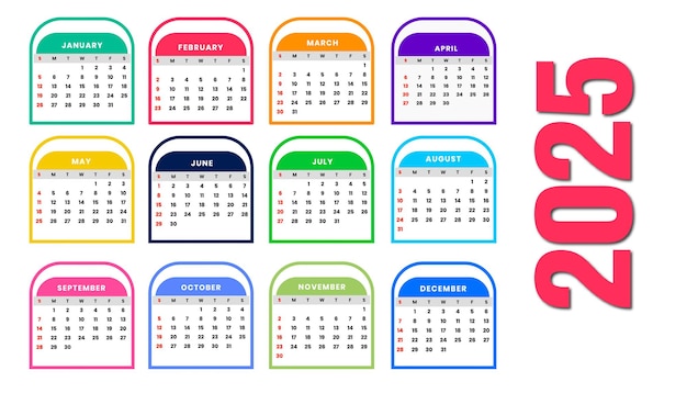 Calendario anual de 2023 para artículos de papelería para empresas
