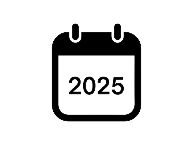 Un calendario en blanco y negro con el año 2012 en él.