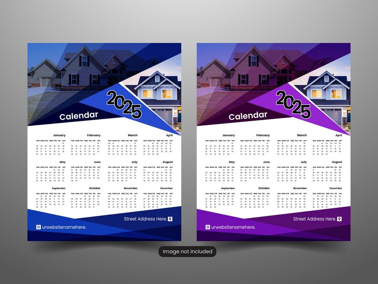 un calendario para una casa se muestra con una casa en el fondo