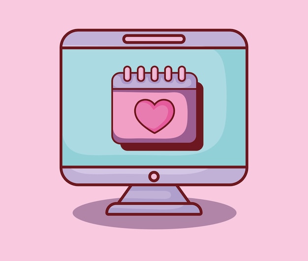 calendario de computadora plan de amor citas en línea