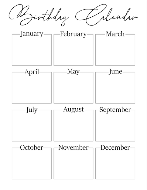 Calendario de cumpleaños