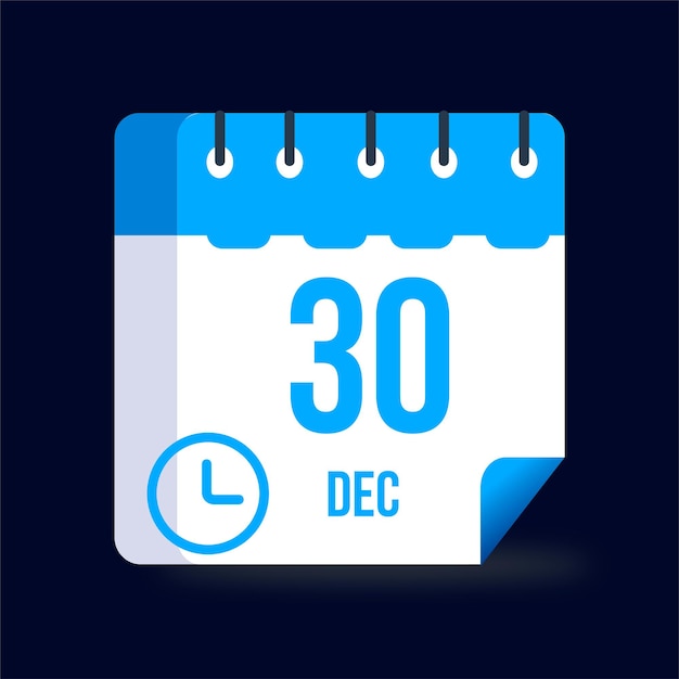 Calendario de diciembre de 2025 Vector Premium
