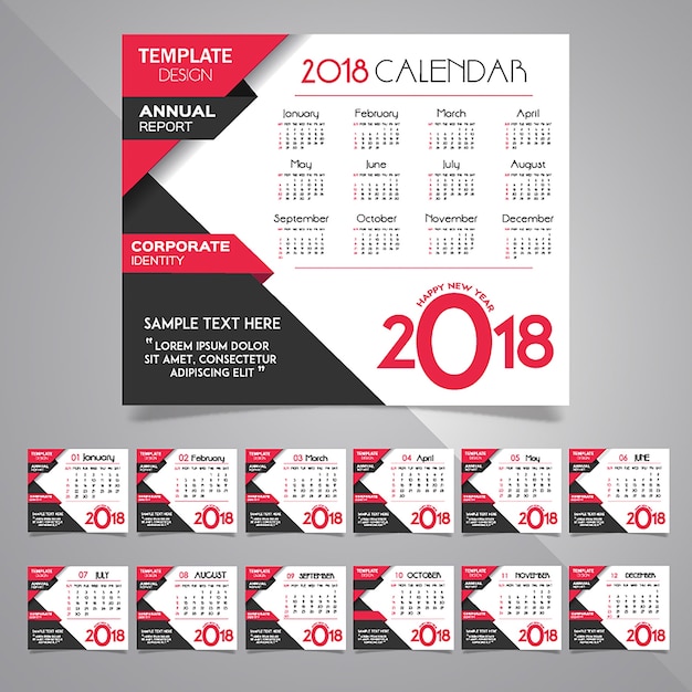 Calendario de diseño de carteles