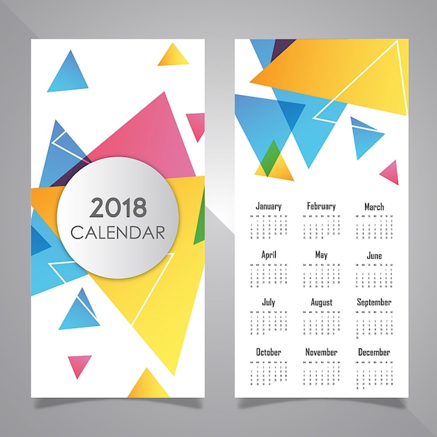 Calendario de diseño de carteles