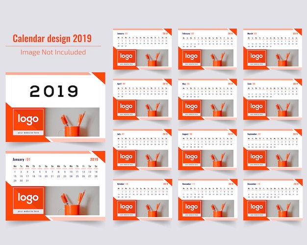 Calendario de escritorio 2019