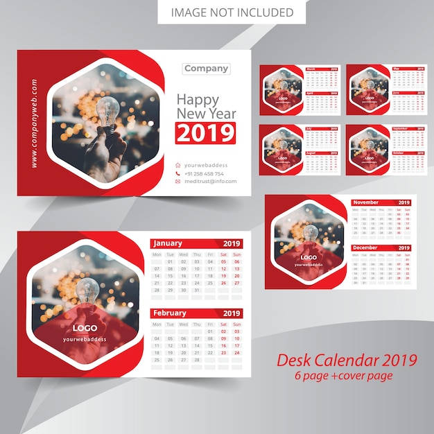 Calendario de escritorio 2019