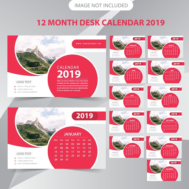 Calendario de escritorio 2019